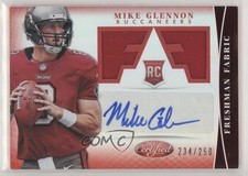 2013 Certified Freshman Fabric Mirror Red Signatures /250 Mike Glennon Auto pm6