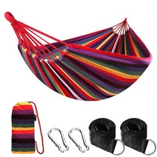 Cotton Hammock Portable Camping Hammocks for Hanging Sturdy Garden Comfortabl...