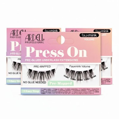 Ardell Press On Lashes Pre-Mapped DIY Clusters Fauxmink Volume 3PK Pre-Glued