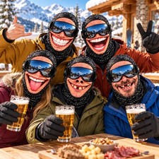 Funny Winter Face Cover Ski Mask Novelty Snow Sports Balaclava Outdoor Gear