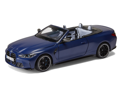 NEW MINICHAMPS BMW MINIATURE M4 G83 CONVERTIBLE BLUE SCALE 1:18