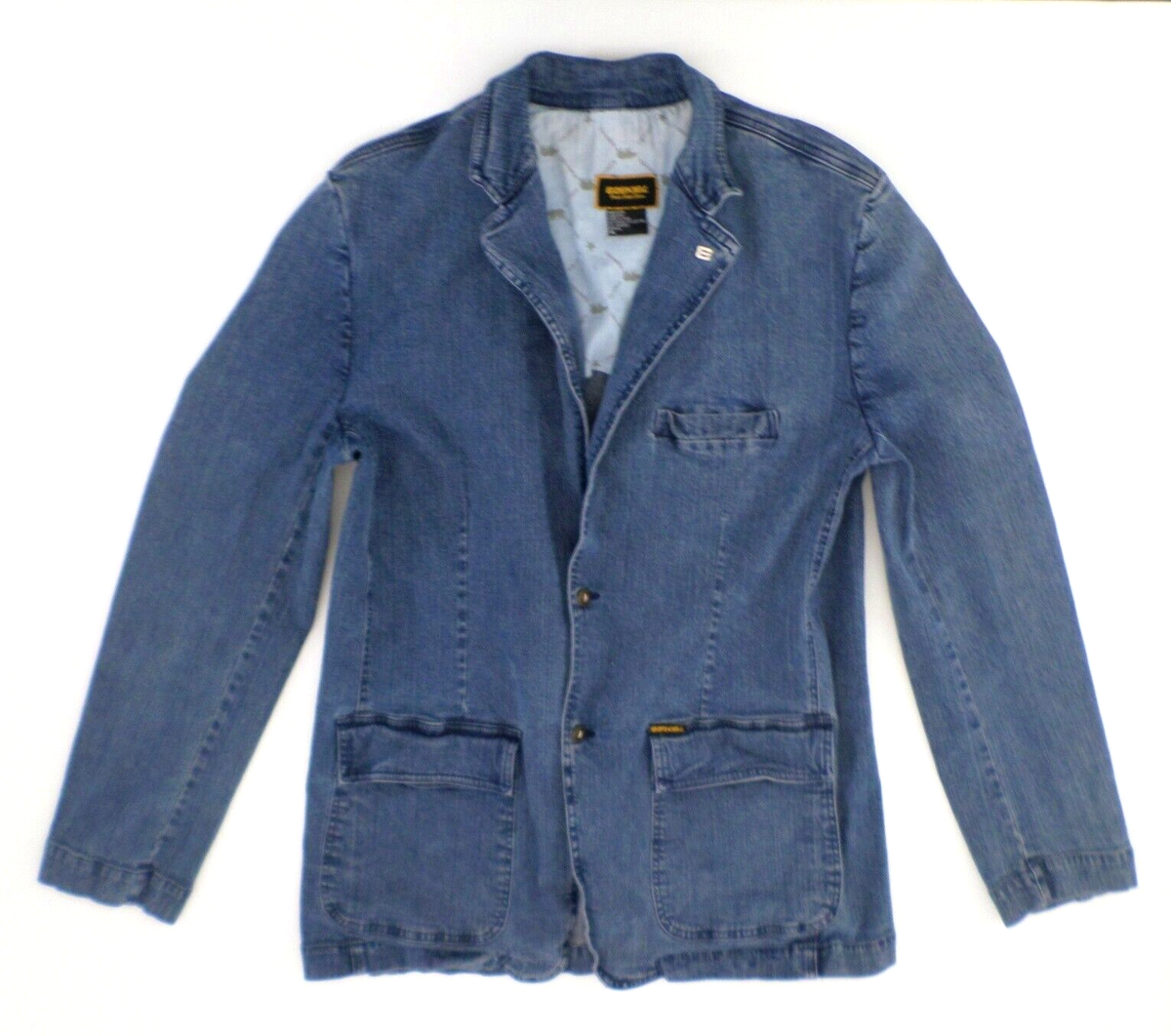 Vintage EZEKIEL E2EK1EL Men's Long Denim Jacket XL Skateboarding