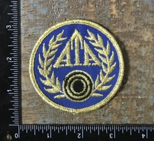Vintage AMATEUR TRAPSHOOTING ASSOCIATION Embroidered Sew-On Patch ATA 1970 s