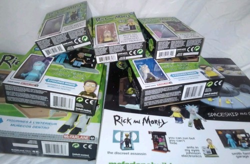 Rick and Morty adult swim construction set lot of 7 complete NEW - Picture 17 of 18
