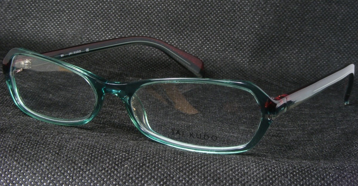 JAI KUDO MOD 1740 P07 EYEGLASSES COLOR GREEN JAI KUDO 1704 P07 TRANSPARENT TEAL GREEN EYEGLASSES GLASSES  main image 3