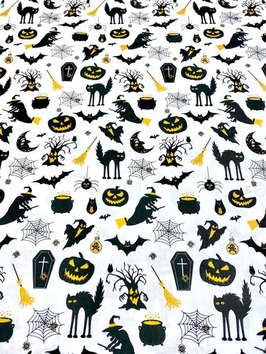 969. Halloween 100% Cotton Fabric. Price per 1/2 metre - Picture 3 of 4