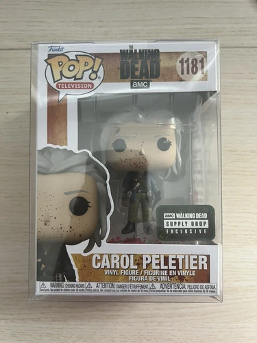 Funko Pop! AMC The Walking Dead: Carol Peletier (Bloody) #1181 w/ Protector