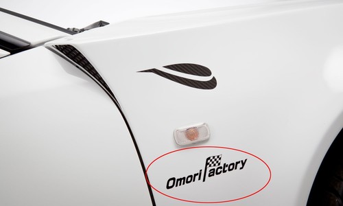 OMORI FACTORY FENDER DECAL : FITS NISSAN SKYLINE R34 (150mm) - BLACK - Picture 2 of 3