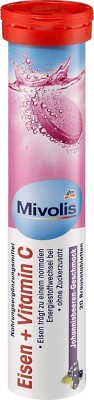 Mivolis Iron + Vitamin C Effervescent Tablets - Dietary Supplements