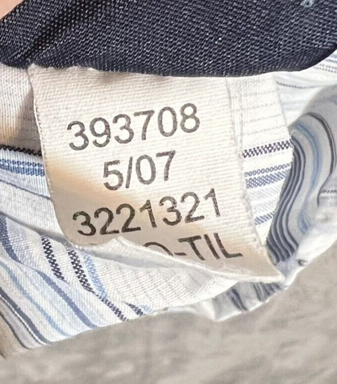 Tommy Hilfiger 80s Two Ply Fabric Striped Button Shirt Long Sleeve Mens Size XL thumbnail 7