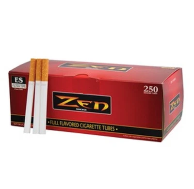 ZEN Red Full Flavor King Size - 5 Boxes - 250 Tubes Box RYO