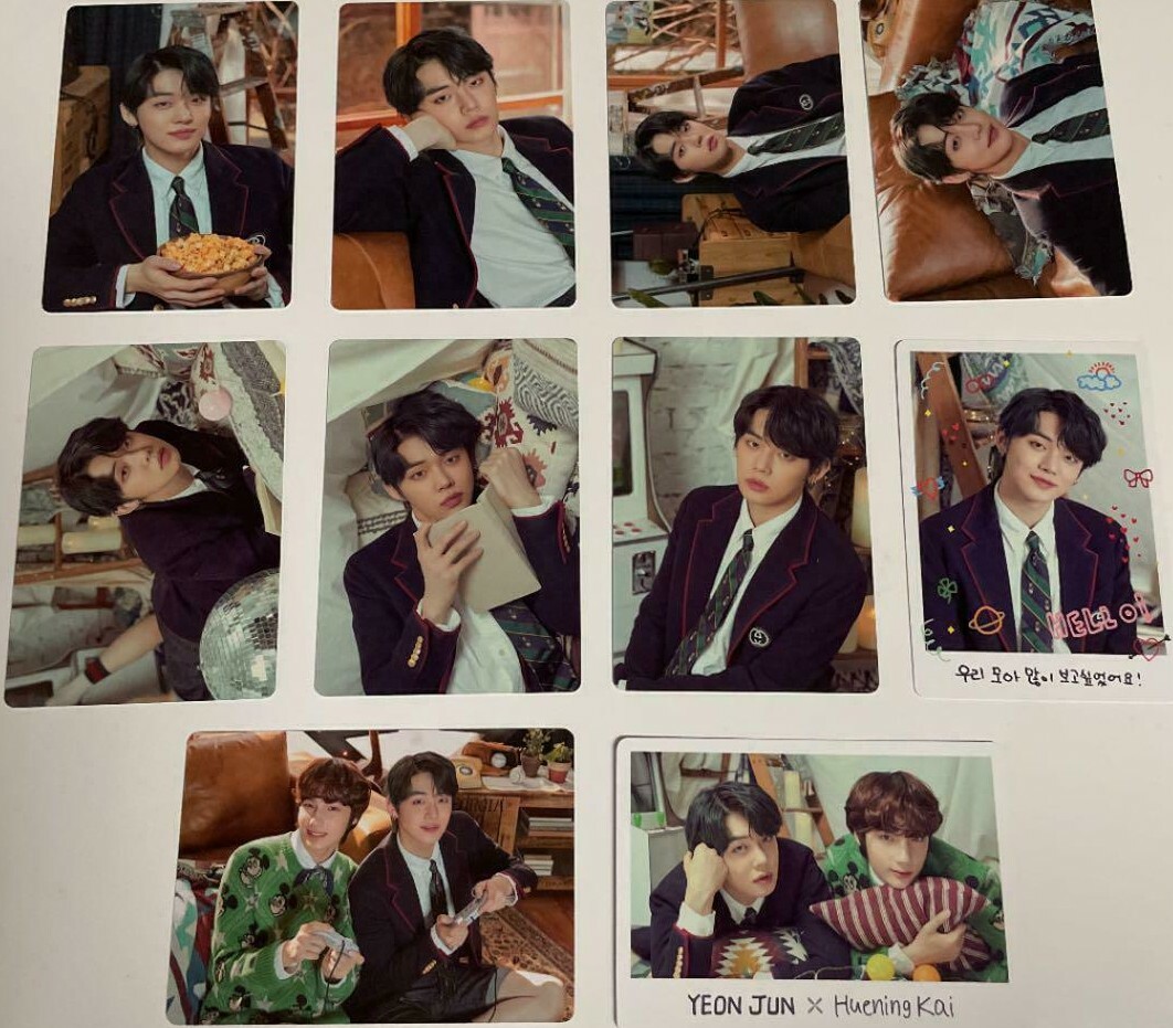 TXT SHINE‪ × TOGETHER YEONJUN TXT Shine x Together Fanlive Official Photocard Yeonjun 10pc set