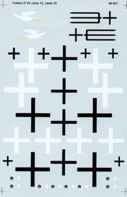 Microscale Decals 48-931 Fokker D.VII 1/48 für Eduard/Roden