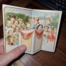 THEATRE DE GUIGNOL image  à système  environ 1900 Au bon marché