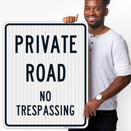 Privatstraßenverbotsschild, - Bild 71 von 84