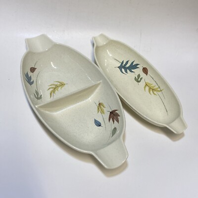Vintage Franciscan Autumn Leaf Divided Vegetable And Relish  Dish MCM