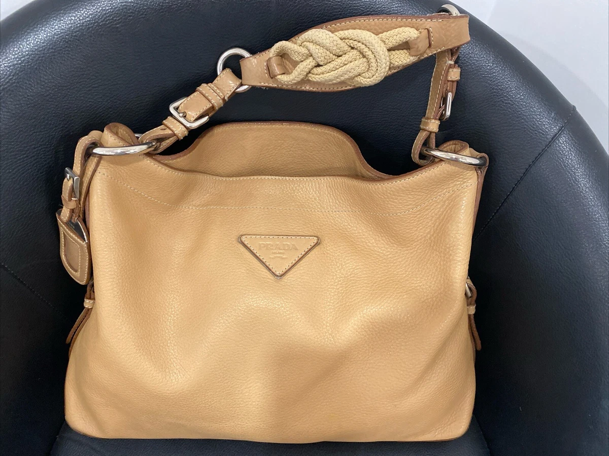 PRADA Vitello Shoulder Bag Brown Bags & Handbags for Women for