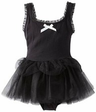 Danskin 3358 Girls' Baby Ballerina Leotard With Tutu Black MED 8 10