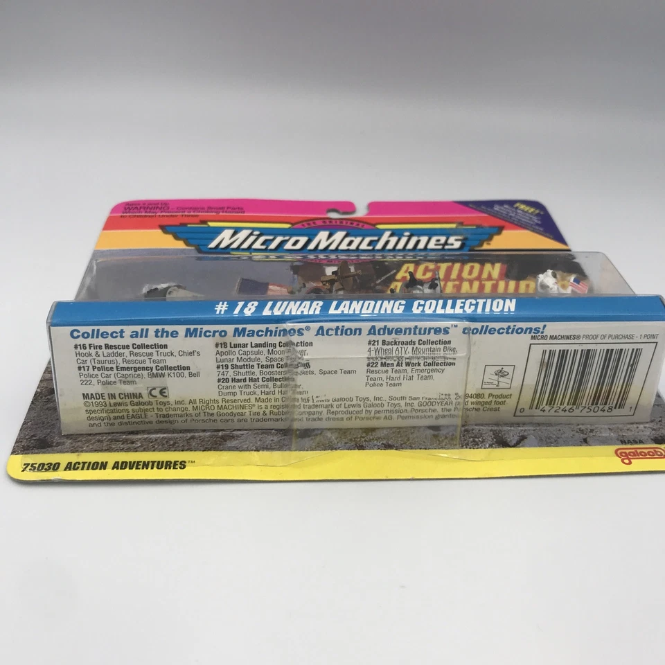 Micro Machines Action Adventures #18 Lunar Landing Collection Galoob 1993 NOS - Image 2 of 4