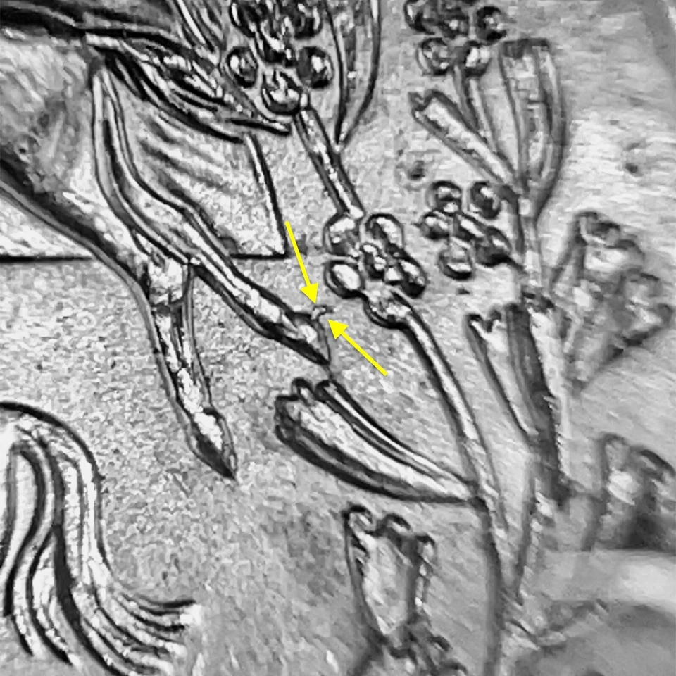 2006 P Nevada State Quarter Obverse Die Crack & Reverse Horse Shue Mint Error - Image 3 of 4