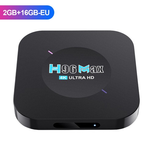 H96Max Android Box 2.4G WiFi 4K Ultra HD Media Player 1GB 2GB RAM (2GB+16GB-EU) - Afbeelding 1 van 12