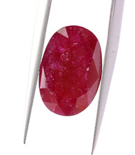 Natürliche Rubin Facettiert Oval Schliff 13 X 8 MM Lose Dunkelrot Farbedelstein