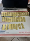 C.H. HANSON REUSABLE 36WM22 Stencils 34 Piece Single Letter Sets, Brass, 1/2 in