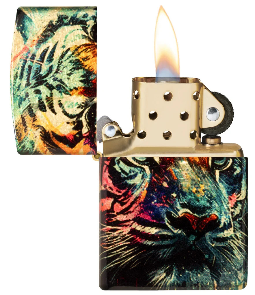 ZIPPO　kota Lucky Cat Design Emblem Attached Armor® High Polish Brass