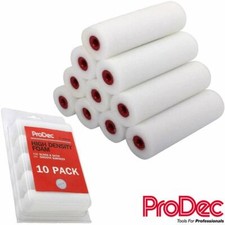 ProDec 4" Inch 100mm 10pk High Density Foam Mini Paint Roller Refills For Gloss