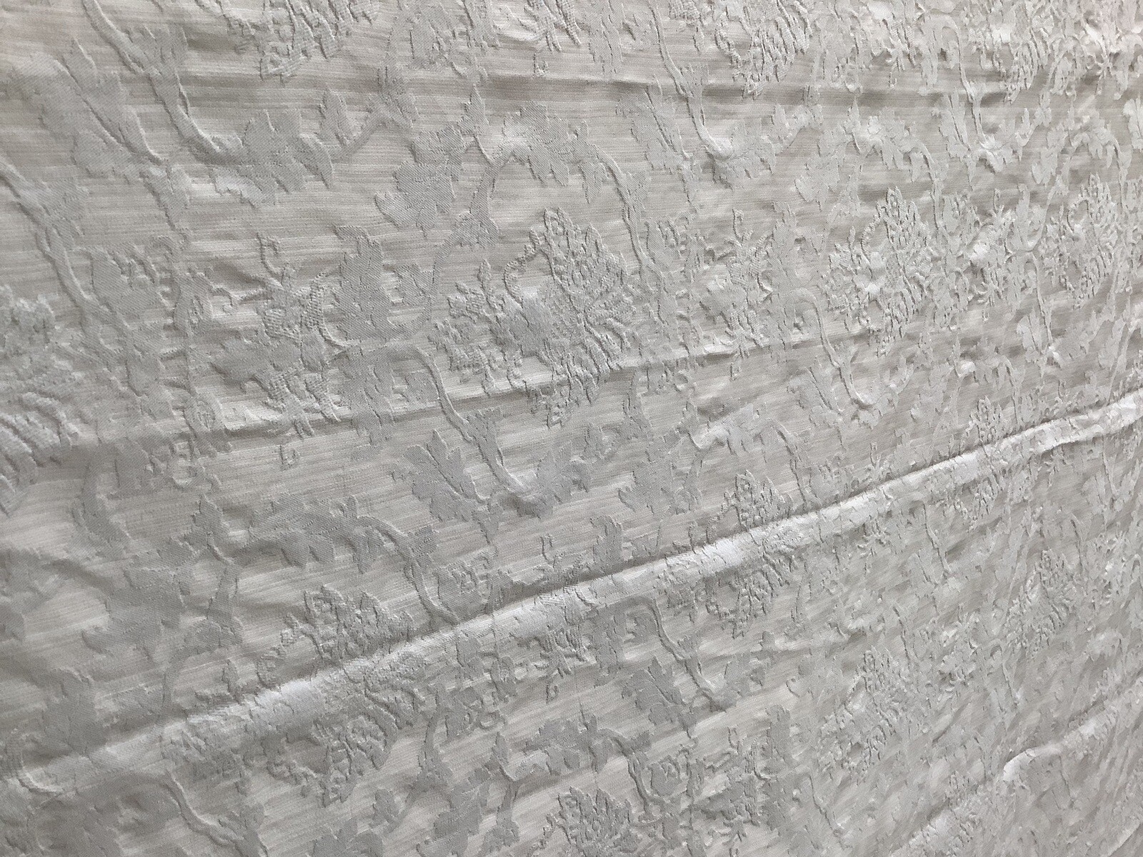 Vintage Dorma Jacquard King Duvet Cover & 2x Pillowcases Cream