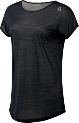 Reebok Wor AC Tee T-Shirt Größe Small (8-10) Slub Semi-Sheer Training Y2K