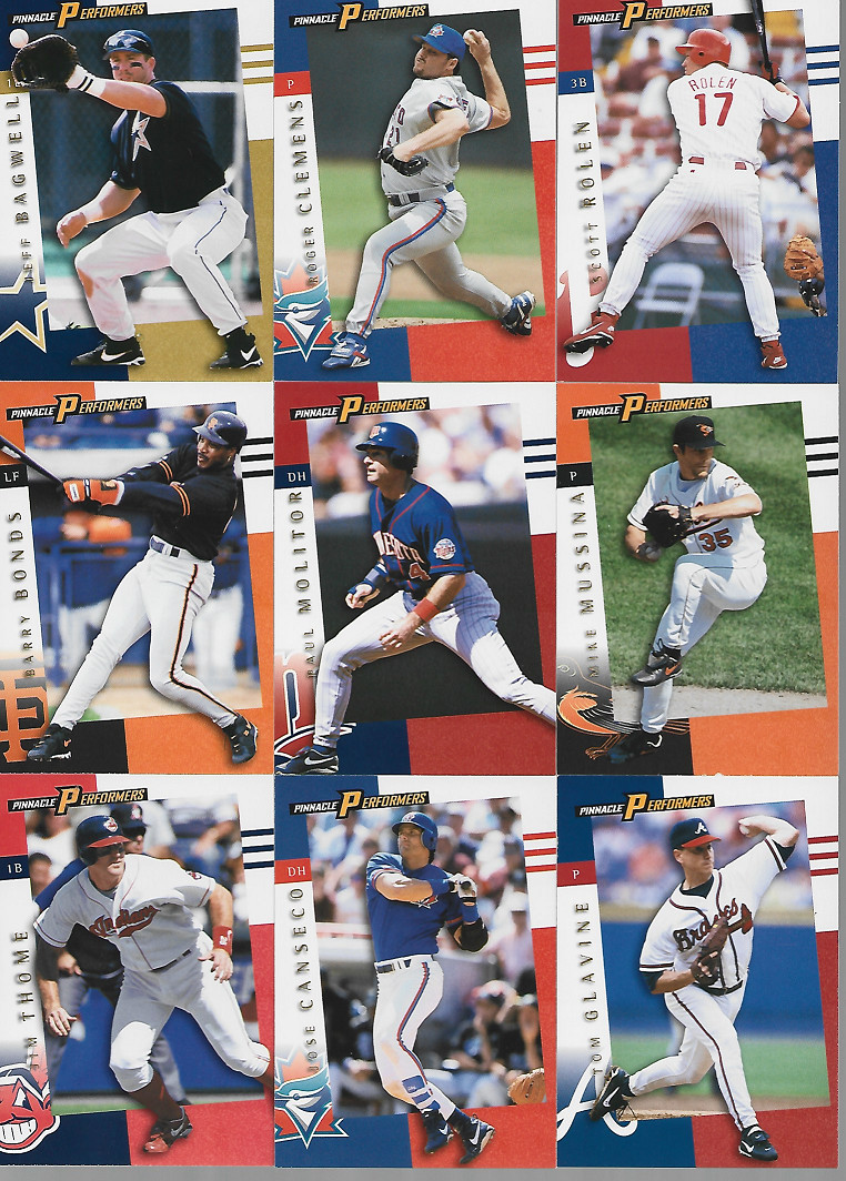 1998 PINNACLE PERFORMERS SINGLES/GAME PIECES/CHECKLISTS***YOU PICK***