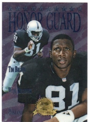 1996 Collector's Edge President's Reserve Honor Guard 81/1000 Tim Brown #HG6