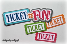 CRAFTECAFE FAIR PARK KID TITLE premade paper piecing scrapbook diecut piece page