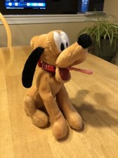 Vintage Pluto Disney World Character Plush Dream Friends 7" Dog Red Handkerchie