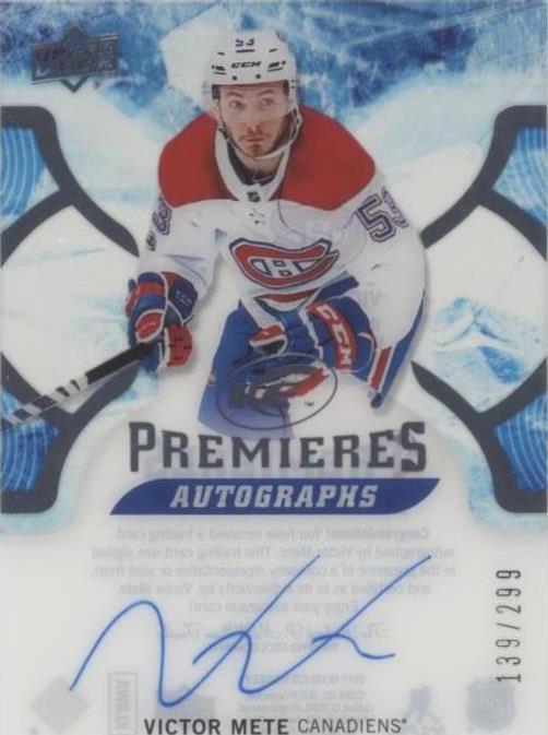 2017-18 Upper Deck Ice - Victor Mete #IPA-VM - 1 of 1