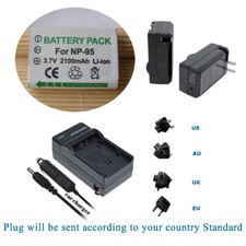 NP-95 Battery / Charger For Fujifilm FinePix F30 F31fd Real X100 X70 XF10 3DW1