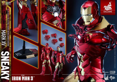 Hot Toys 1/6 Mms396 Iron Man 3 Sneaky Mark Xv Retro Armor Version