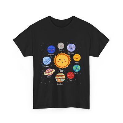 Solar System Shirt, Planets Lovers Space Astronomy Women Men Funny