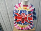 Vintage Anvil The Who Live 2000 Tour W/ Dates Xl Tie Dye Shirt Pete Townsend Rog