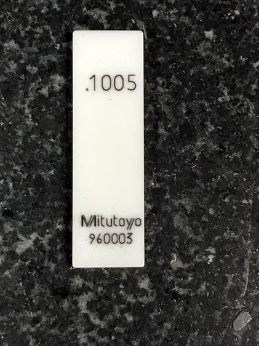 MITUTOYO  .1005 CERAMIC GAGE BLOCK CERA GAUGE BLOCK EXCELLENT CONDITION!