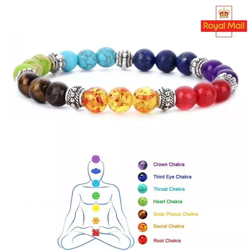 Chakra lava bracelet (black) - Melanoma-Me