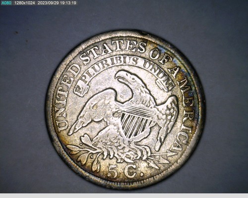 1836 half dime - Picture 2 of 2