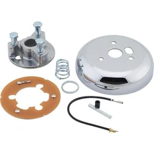 Speedway Motors 3-Bolt Steering Wheel Adapter, 1969-94 GM, Chrome, Universal