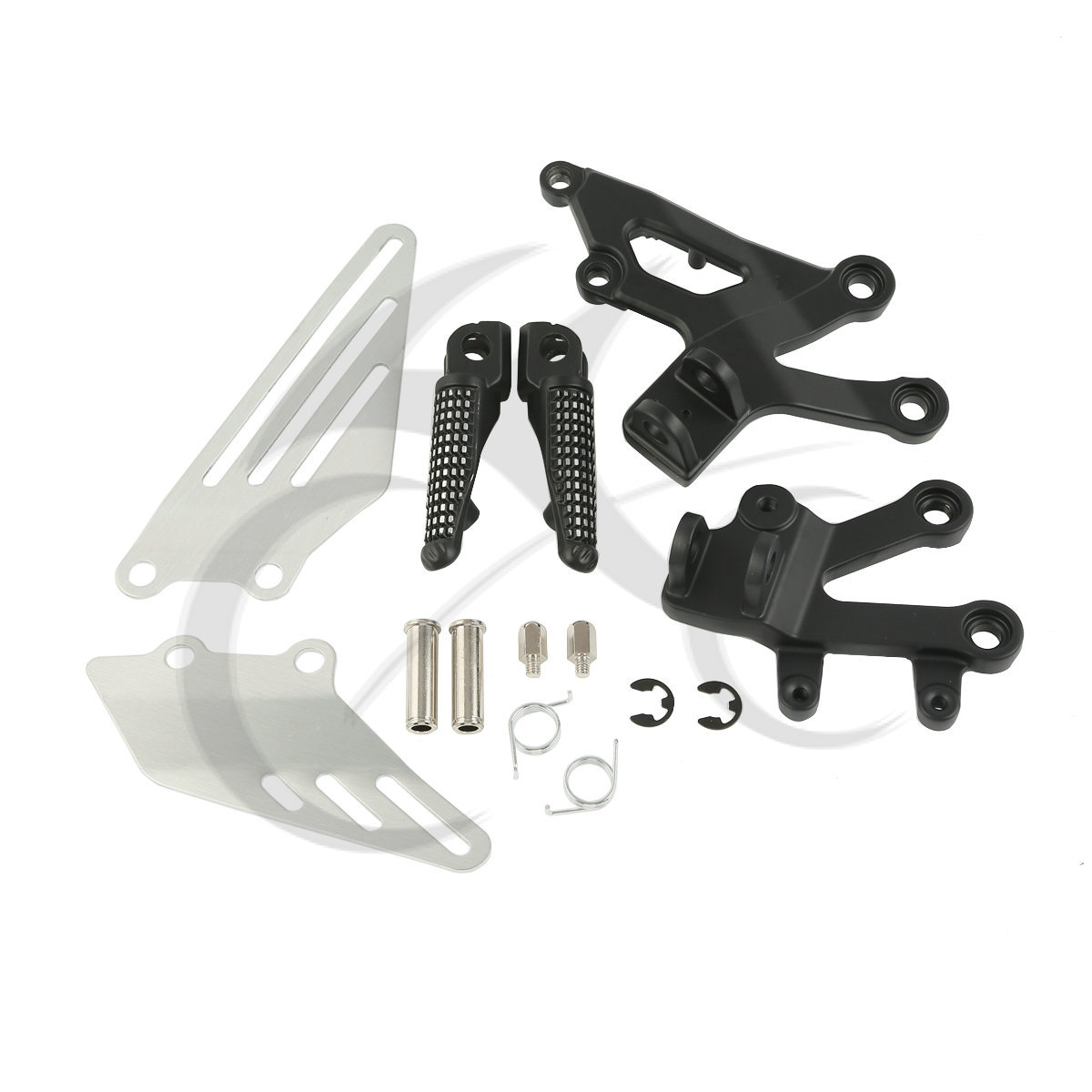 Matte Black Foot Peg Footrest Bracket Mount Fit For Kawasaki