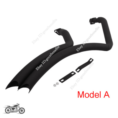 Slip On Full Exhaust System Front Muffler Pipe For Honda Shadow VT750C 2004-2024