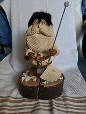 "JUST BELIEVE" 1996 (DENNIS BROWN FOR ENESCO / OTAGIRI) SANTA figure w/FUR HAT