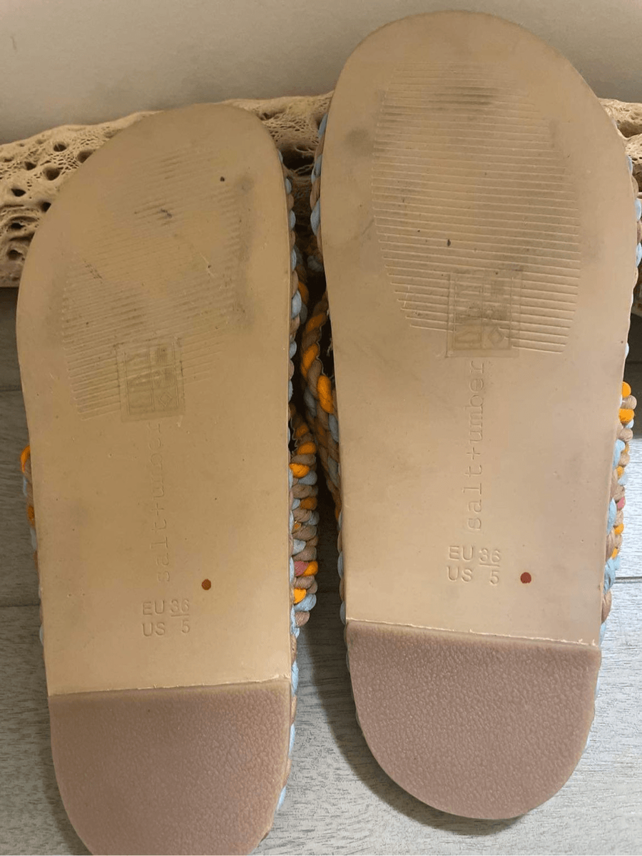 Salt umber leather - Gem SALT + UMBER SARAYA - NATURAL SOLID SIZE 7 main image 1