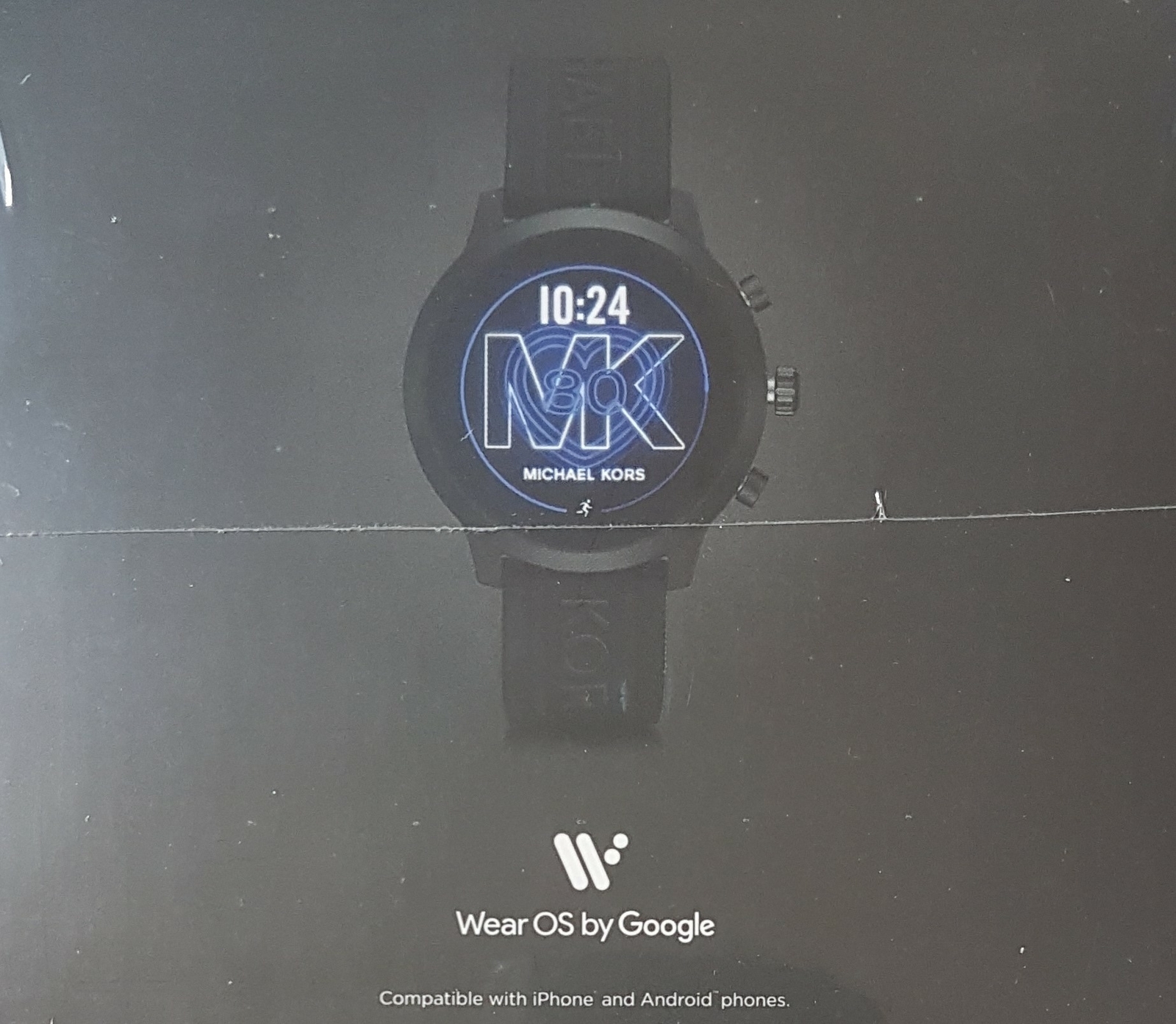 Michael Kors Access MKGO Reloj inteligente 43mm Caja de acero inoxidable  con Correa de silicona - Negro | Compra online en eBay