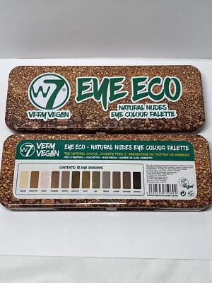 W7 Very Vegan Eye Eco Natural Nudes Eye Shadow Colour Palette Sealed New